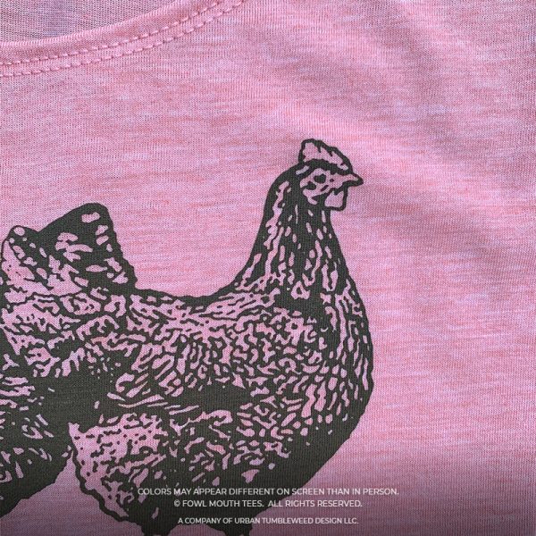 Ready to Ship! Flock Mama "Chocolate" on Peach Tank - Image 4