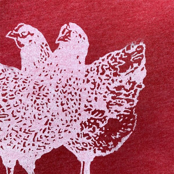 Ready to Ship! For Flocks Sake! OG Prints on Barn Red - Image 2